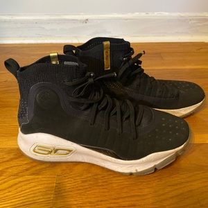 under armour curry 4 Black White 1298306-001